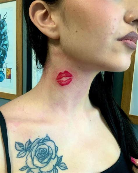 tattoo of lips on neck meaning